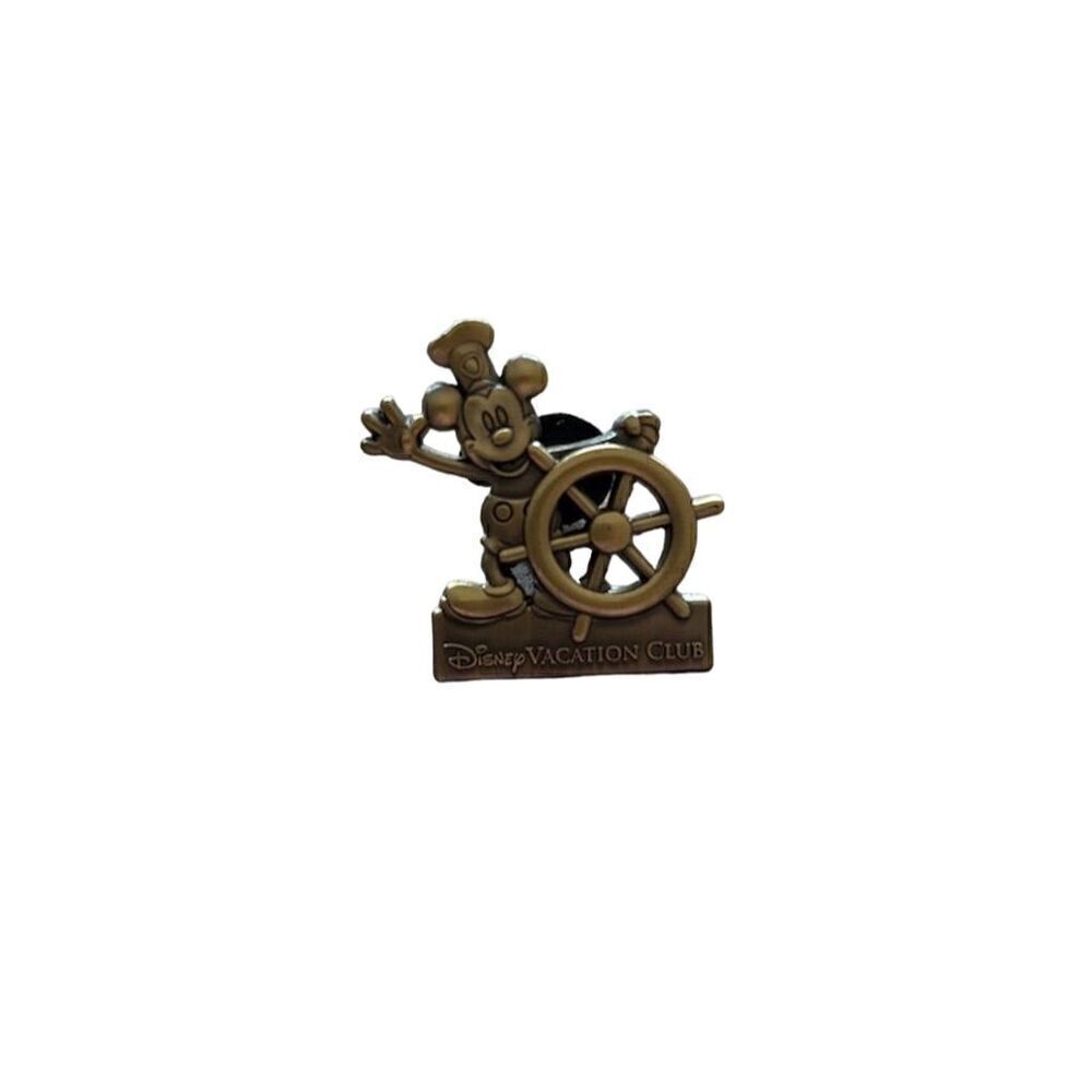 Disney Vacation Club Steamboat Willie Mickey Mouse Ship Wheel Collectible Pin